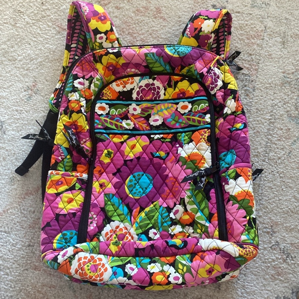 Barely used Vera Bradley backpack with back foam for great back support.